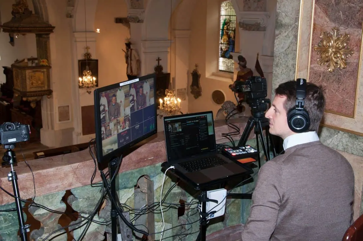 Hinter den Kulissen eines Live-Streams